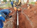 Saev fiscaliza obras de substituição da rede de abastecimento de água em bairro da região Oeste